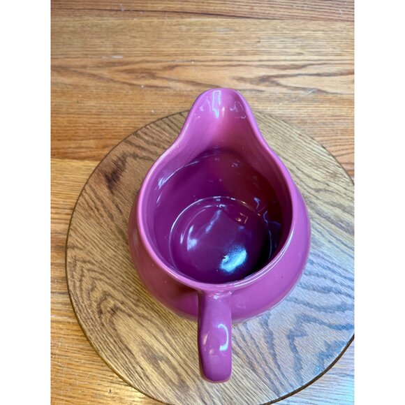 Vintage Bybee Pottery Mauve Pitcher Primitive Signed on Bottom From Kentucky - Picture 5 of 9